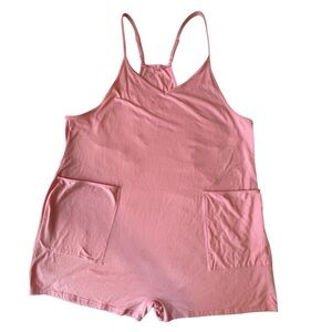 Pink Women's Oversized Romper Sz XL
